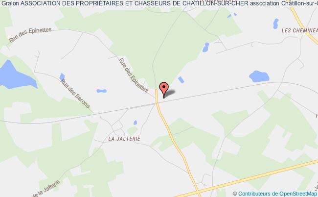 plan association Association Des PropriÉtaires Et Chasseurs De Chatillon-sur-cher CHATILLON-SUR-CHER