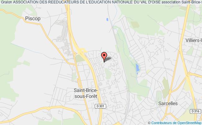 plan association Association Des Reeducateurs De L'education Nationale Du Val D'oise Saint-Brice-sous-Forêt