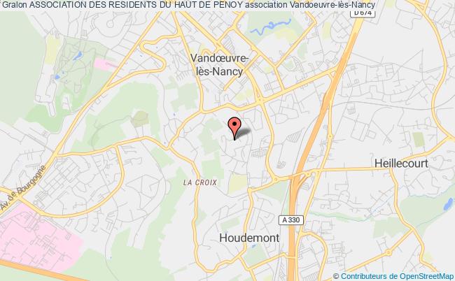 plan association Association Des Residents Du Haut De Penoy Vandoeuvre-lès-Nancy
