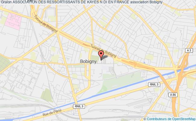 plan association Association Des Ressortissants De Kayes N Di En France Bobigny
