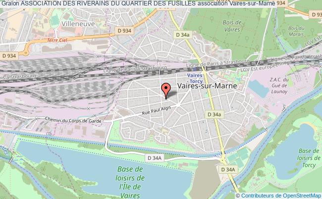 plan association Association Des Riverains Du Quartier Des Fusilles Vaires-sur-Marne