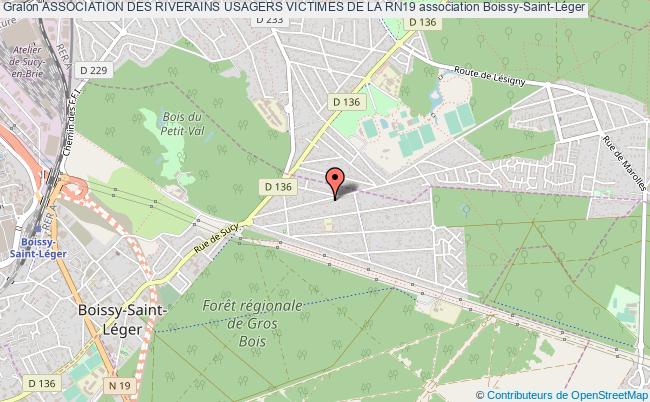 plan association Association Des Riverains Usagers Victimes De La Rn19 Boissy-Saint-Léger