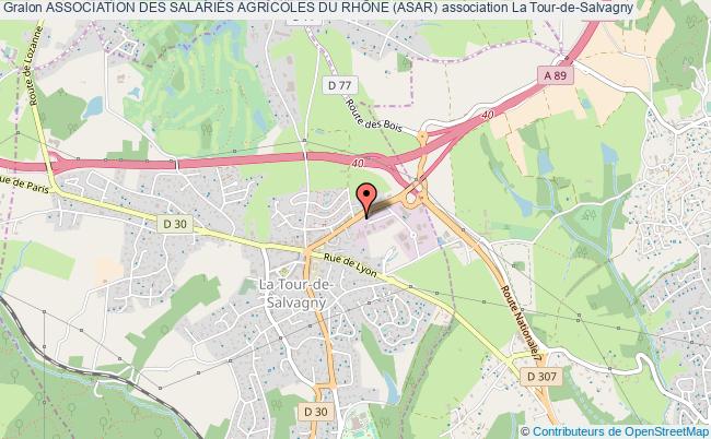 plan association Association Des SalariÉs Agricoles Du RhÔne (asar) La    Tour-de-Salvagny