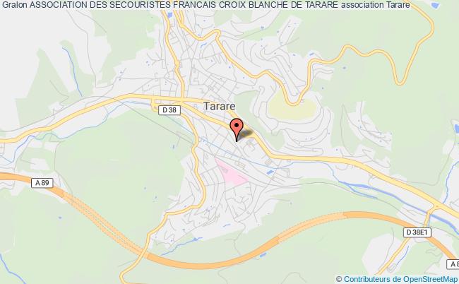 plan association Association Des Secouristes Francais Croix Blanche De Tarare Tarare