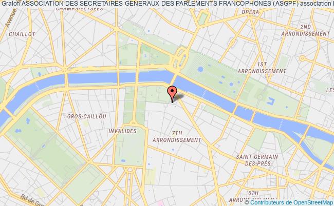 plan association Association Des Secretaires Generaux Des Parlements Francophones (asgpf) PARIS