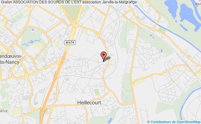 plan association Association Des Sourds De L'est Jarville-la-Malgrange