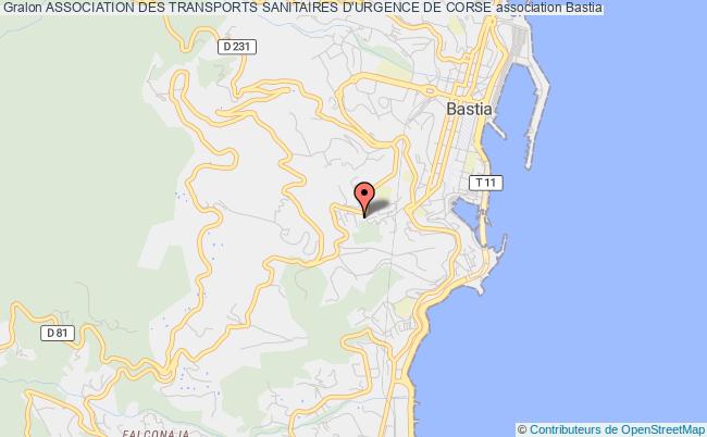 plan association Association Des Transports Sanitaires D'urgence De Corse Bastia