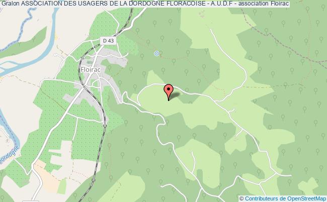 plan association Association Des Usagers De La Dordogne Floracoise - A.u.d.f - Floirac