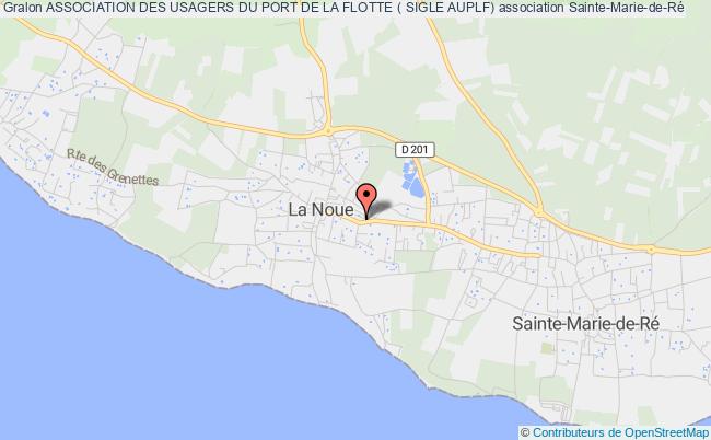 plan association Association Des Usagers Du Port De La Flotte ( Sigle Auplf) Sainte-Marie-de-Ré