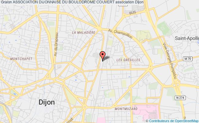 plan association Association Dijonnaise Du Boulodrome Couvert Dijon