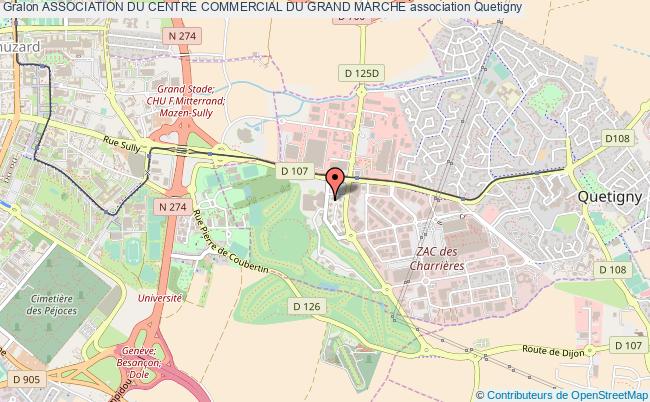 plan association Association Du Centre Commercial Du Grand Marche Quetigny