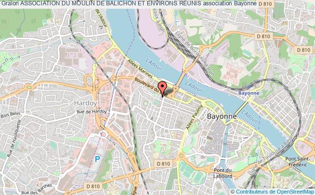 plan association Association Du Moulin De Balichon Et Environs Reunis Bayonne