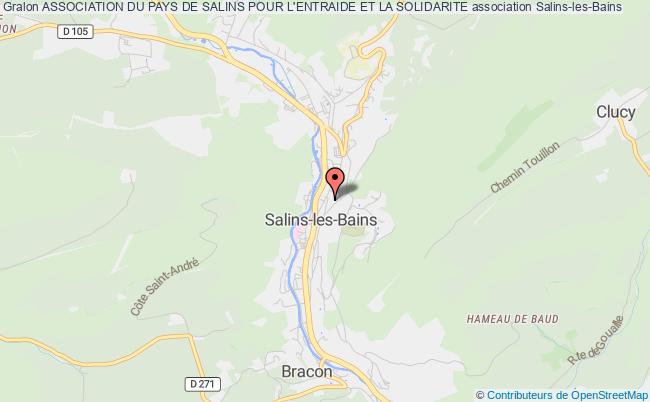 plan association Association Du Pays De Salins Pour L'entraide Et La Solidarite Salins-les-Bains