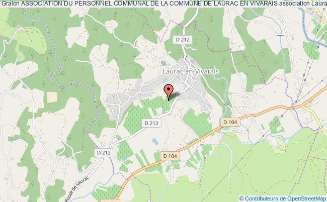 plan association Association Du Personnel Communal De La Commune De Laurac En Vivarais Laurac-en-Vivarais
