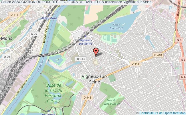 plan association Association Du Prix Des Lecteurs De Banlieues Vigneux-sur-Seine