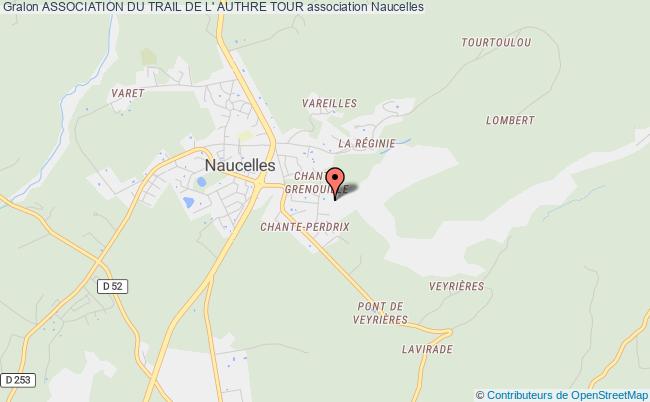 plan association Association Du Trail De L' Authre Tour Naucelles