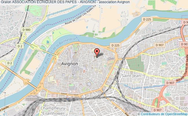 plan association Association Echiquier Des Papes - Avignon - Avignon