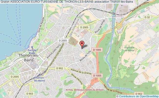 plan association Association Euro-tunisienne De Thonon-les-bains Thonon-les-Bains