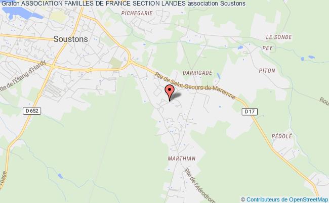 plan association Association Familles De France Section Landes Soustons