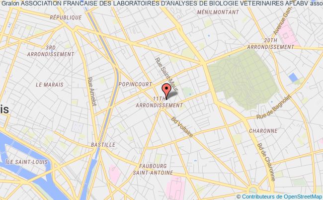 plan association Association Francaise Des Laboratoires D'analyses De Biologie Veterinaires Aflabv Paris