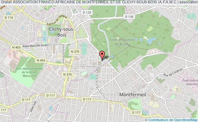 plan association Association Franco-africaine De Montfermeil Et De Clichy-sous-bois (a.f.a.m.c.) Clichy-sous-Bois