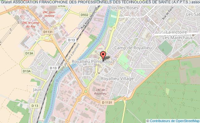 plan association Association Francophone Des Professionnels Des Technologies De Sante (a.f.p.t.s.) Compiègne