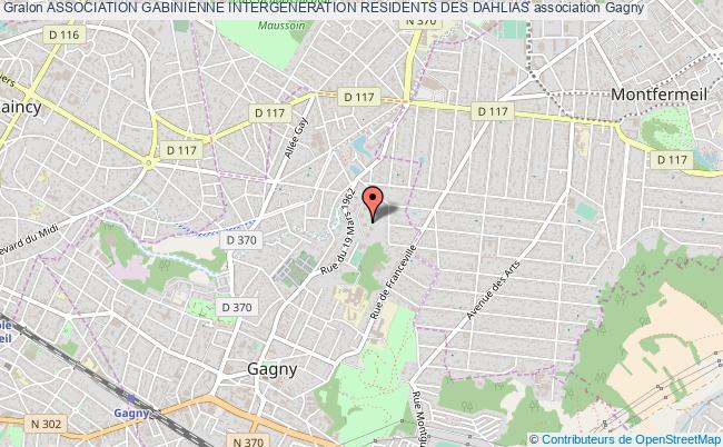 plan association Association Gabinienne Intergeneration Residents Des Dahlias Gagny