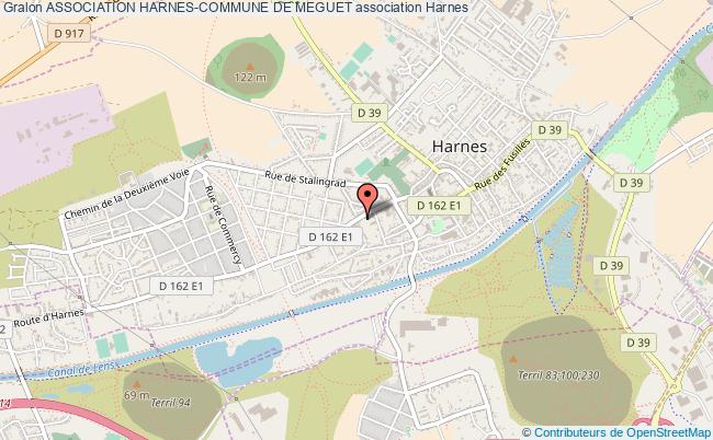 plan association Association Harnes-commune De Meguet Harnes