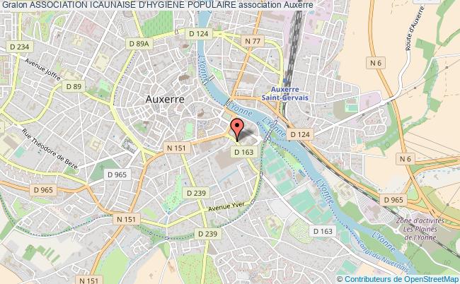 plan association Association Icaunaise D'hygiene Populaire Auxerre