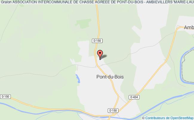 ASSOCIATION INTERCOMMUNALE DE CHASSE AGREEE DE PONT-DU-BOIS - AMBIEVILLERS 'MARIE-LAURE'