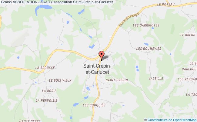 plan association Association Jakady Saint-Crépin-et-Carlucet