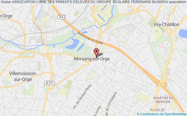 plan association Association Libre Des Parents D'eleves Du Groupe Scolaire Ferdinand Buisson Morsang-sur-Orge