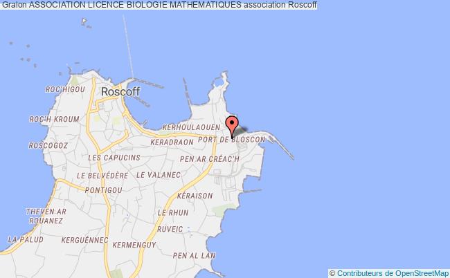 plan association Association Licence Biologie Mathematiques Roscoff