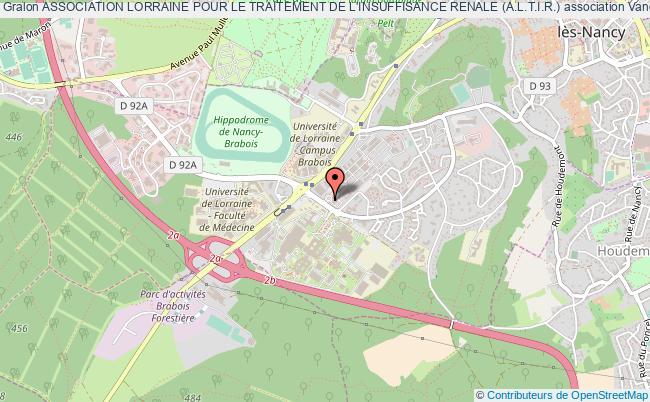plan association Association Lorraine Pour Le Traitement De L'insuffisance Renale (a.l.t.i.r.) Vandoeuvre-lès-Nancy