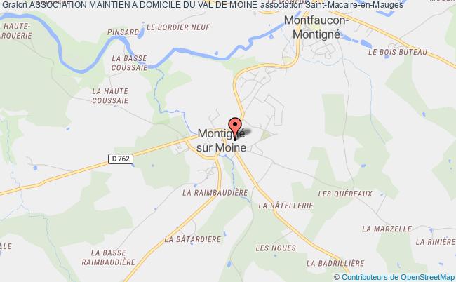 plan association Association Maintien A Domicile Du Val De Moine Montfaucon-Montigné