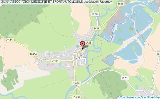 plan association Association Medecine Et Sport Automobile Faverney