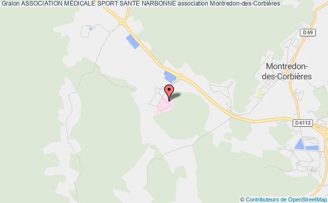 plan association Association MÉdicale Sport SantÉ Narbonne Montredon-des-Corbières