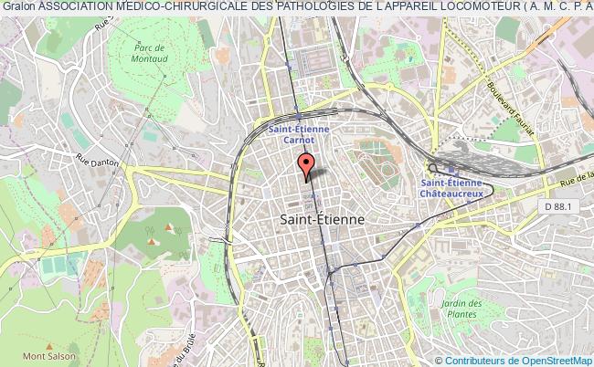plan association Association Medico-chirurgicale Des Pathologies De L Appareil Locomoteur ( A. M. C. P. A. L. ) Saint-Étienne