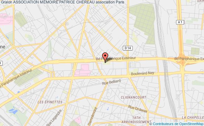 plan association Association MÉmoire Patrice ChÉreau Paris 18e