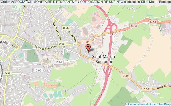 plan association Association Monetaire D'etudiants En Collocation De Supinfo Saint-Martin-Boulogne