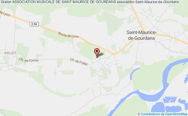 plan association Association Musicale De Saint Maurice De Gourdans Saint-Maurice-de-Gourdans