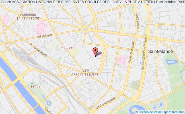 plan association Association Nationale Des Implantes Cochleaires - Anic  La Puce A L'oreille Paris