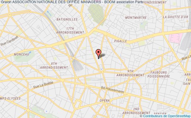 plan association Association Nationale Des Office Managers - Boom Paris 9e