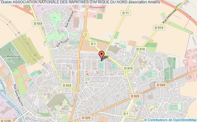 plan association Association Nationale Des Rapatries D'afrique Du Nord Amiens