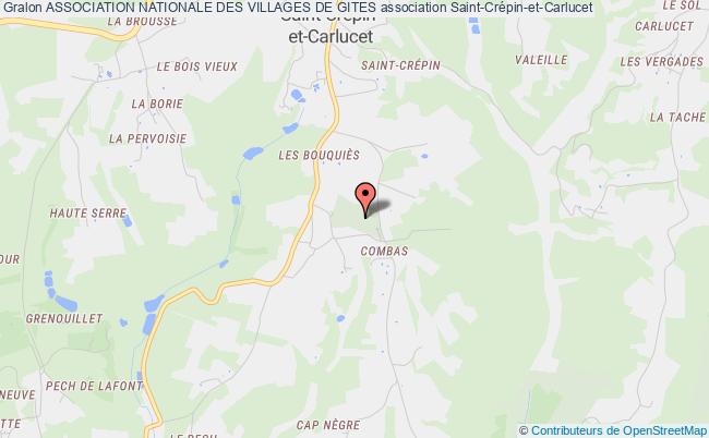 plan association Association Nationale Des Villages De Gites Saint-Crépin-et-Carlucet