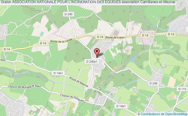 plan association Association Nationale Pour L'incineration Des Equides Camblanes-et-Meynac