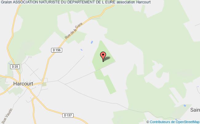 plan association Association Naturiste Du Departement De L Eure Harcourt
