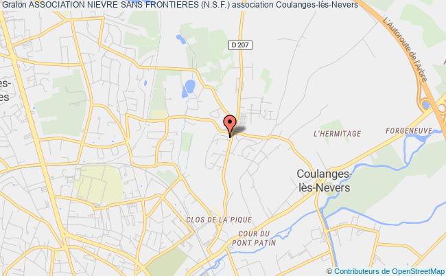 plan association Association Nievre Sans Frontieres (n.s.f.) Coulanges-lès-Nevers