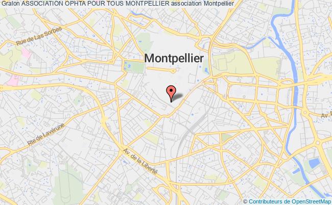plan association Association Ophta Pour Tous Montpellier Montpellier