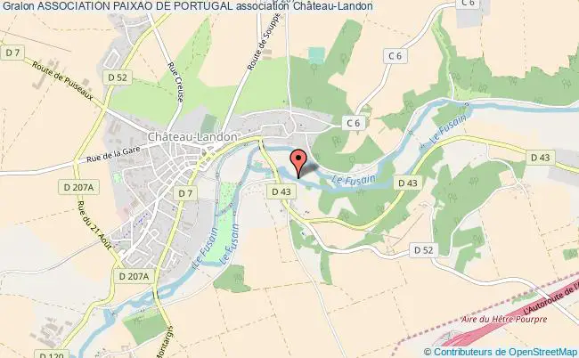 plan association Association Paixao De Portugal Château-Landon